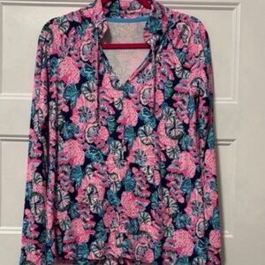 NWOT Lilly Pulitzer Cassi Popover Shroom With a View